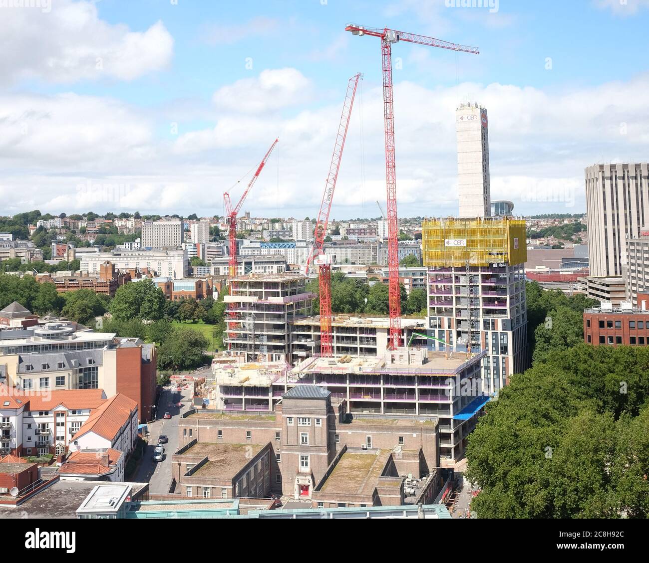 July 2020 - New residential construction in Bristol, the premier city in SW England. Stock Photo
