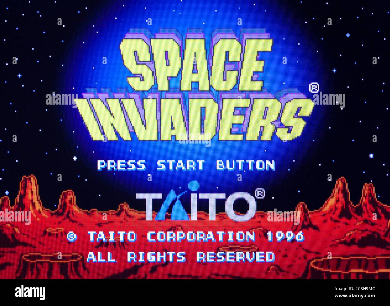Space Invaders - Sega Saturn Videogame - Editorial use only Stock Photo