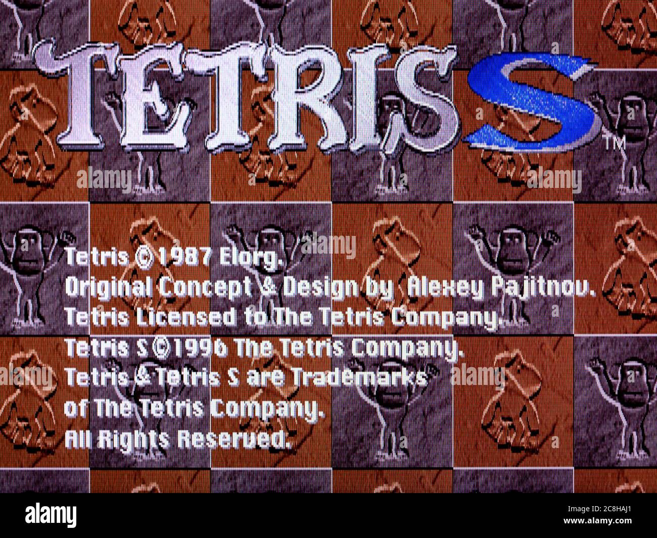 Tetris S - Sega Saturn Videogame - Editorial use only Stock Photo