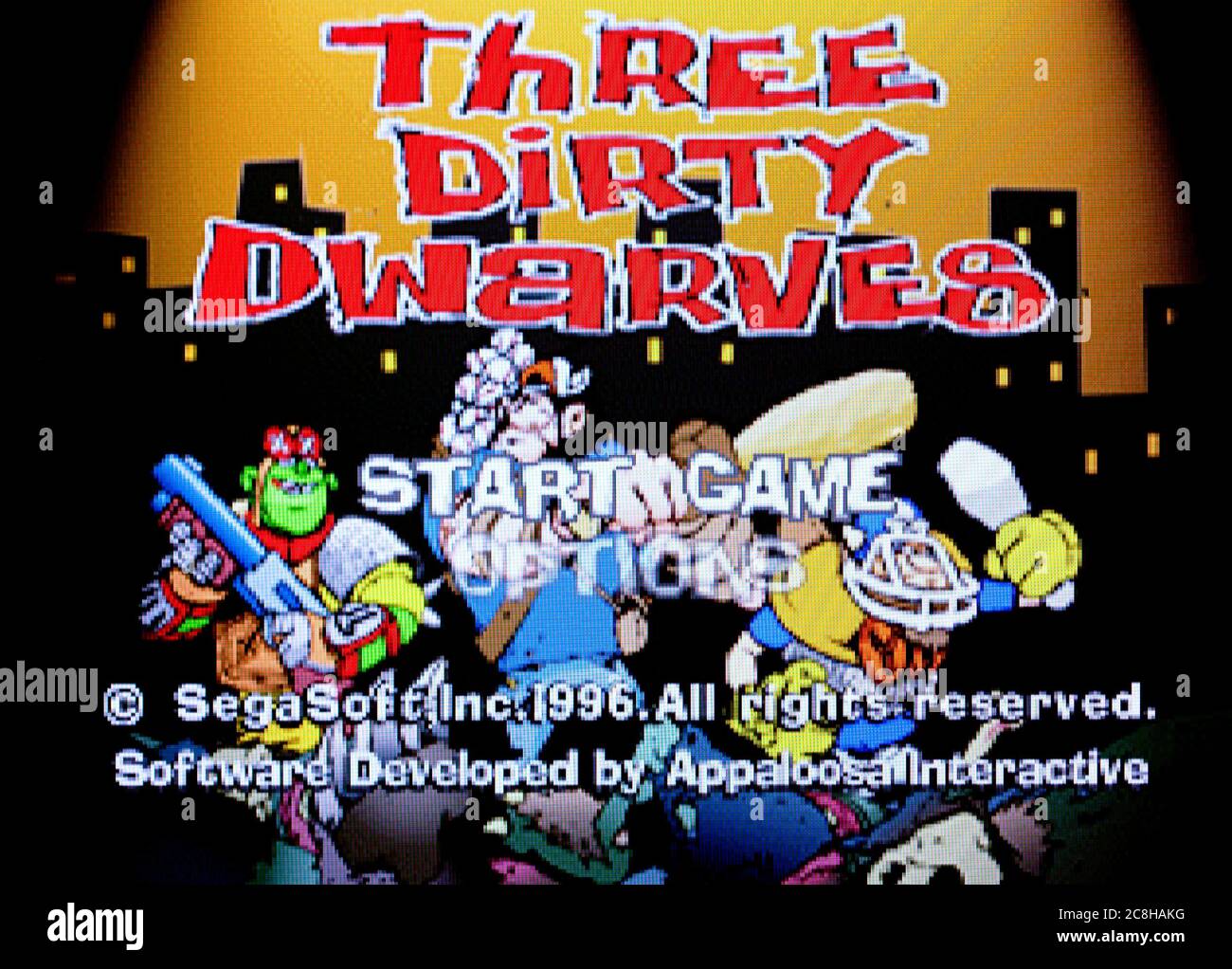 Three Dirty Dwarves - Sega Saturn Videogame - Editorial use only Stock Photo