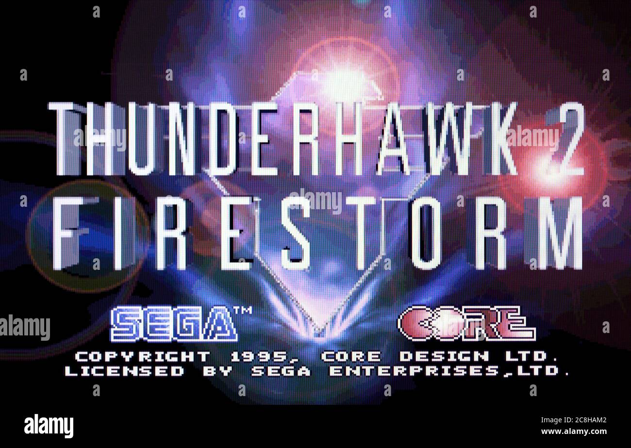 Thunderhawk 2 Firestorm - Sega Saturn Videogame - Editorial use only Stock Photo
