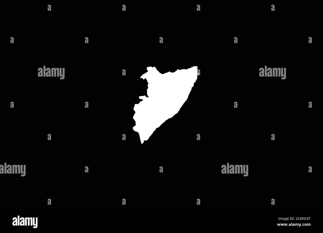 Somalia map outline vector illustration Stock Vector
