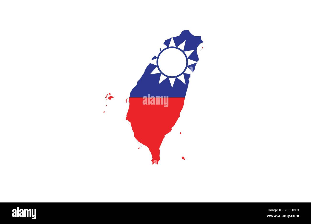 Taiwan map outline vector illustration Stock Vector Image & Art Alamy