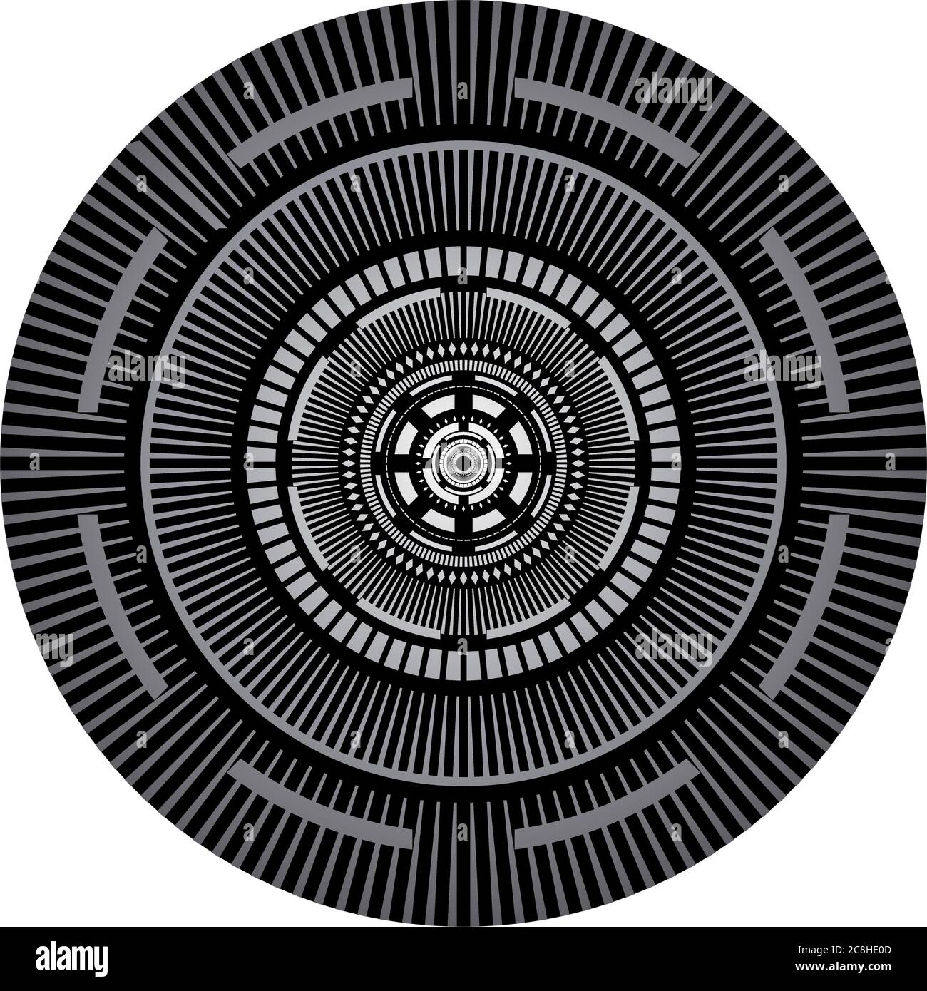 Imaginative circle background Stock Vector