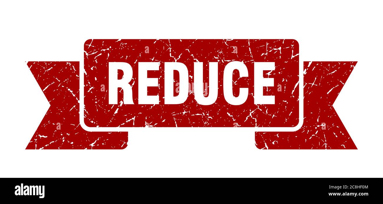 reduce ribbon sign. reduce vintage retro band Stock Vector Image & Art ...