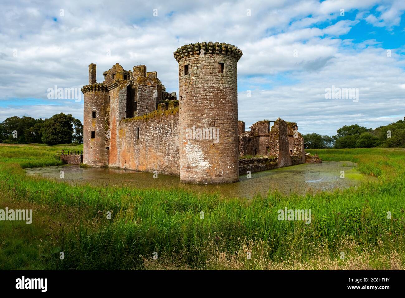 Caerlaverock Castle, Dumfries & Galloway, Scotland. Stock Photo