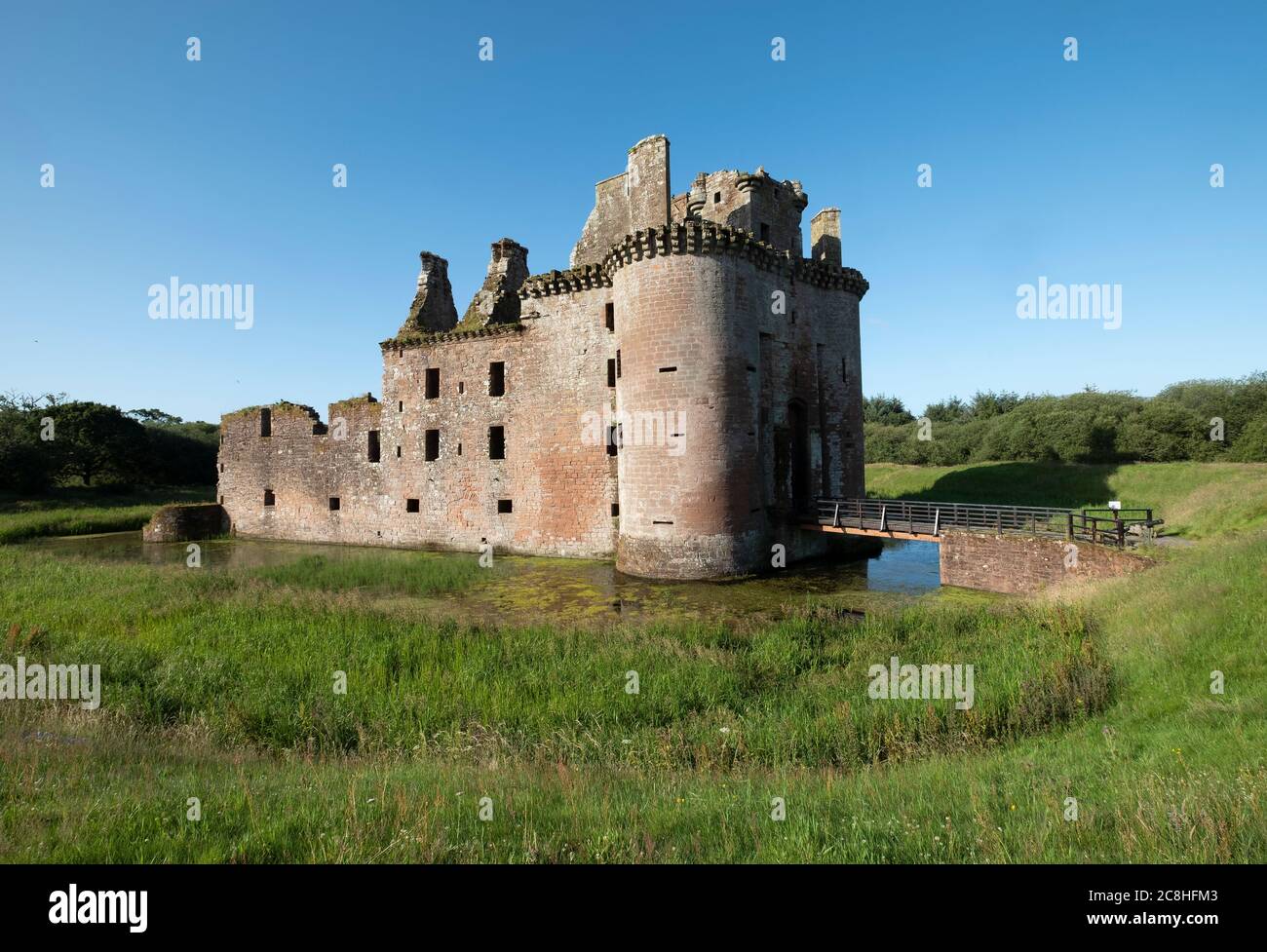 Caerlaverock Castle, Dumfries & Galloway, Scotland. Stock Photo