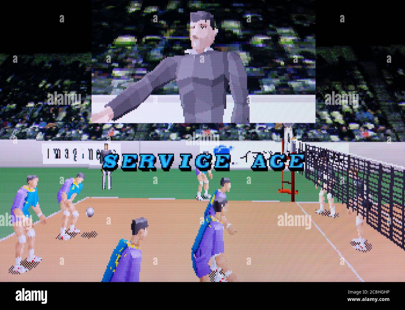 Virtual Volleyball Sega Saturn Videogame Editorial use only Stock
