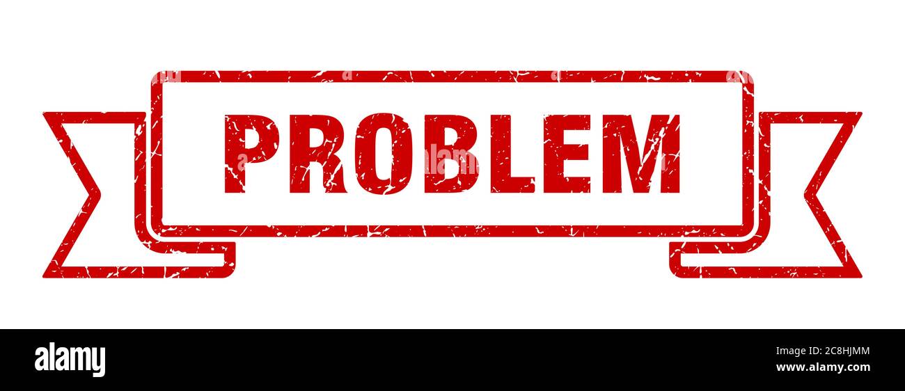 Problem ribbon sign vintage hi-res stock photography and images - Alamy