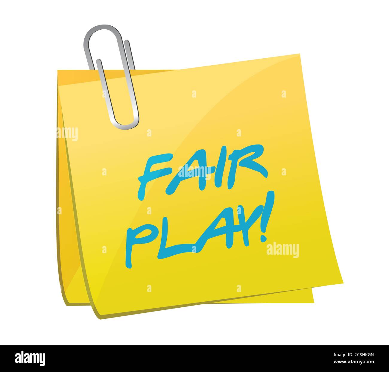 Fair play post message illustration design over a white background