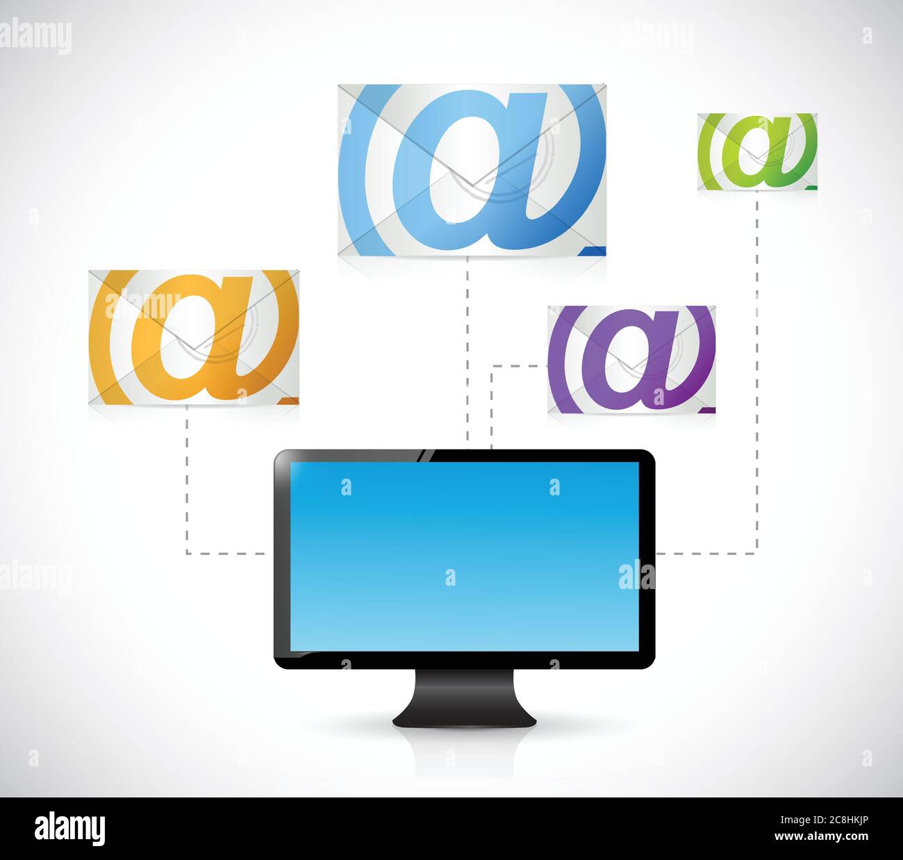 Desktop as a service background Stock Vector Images - Alamy
