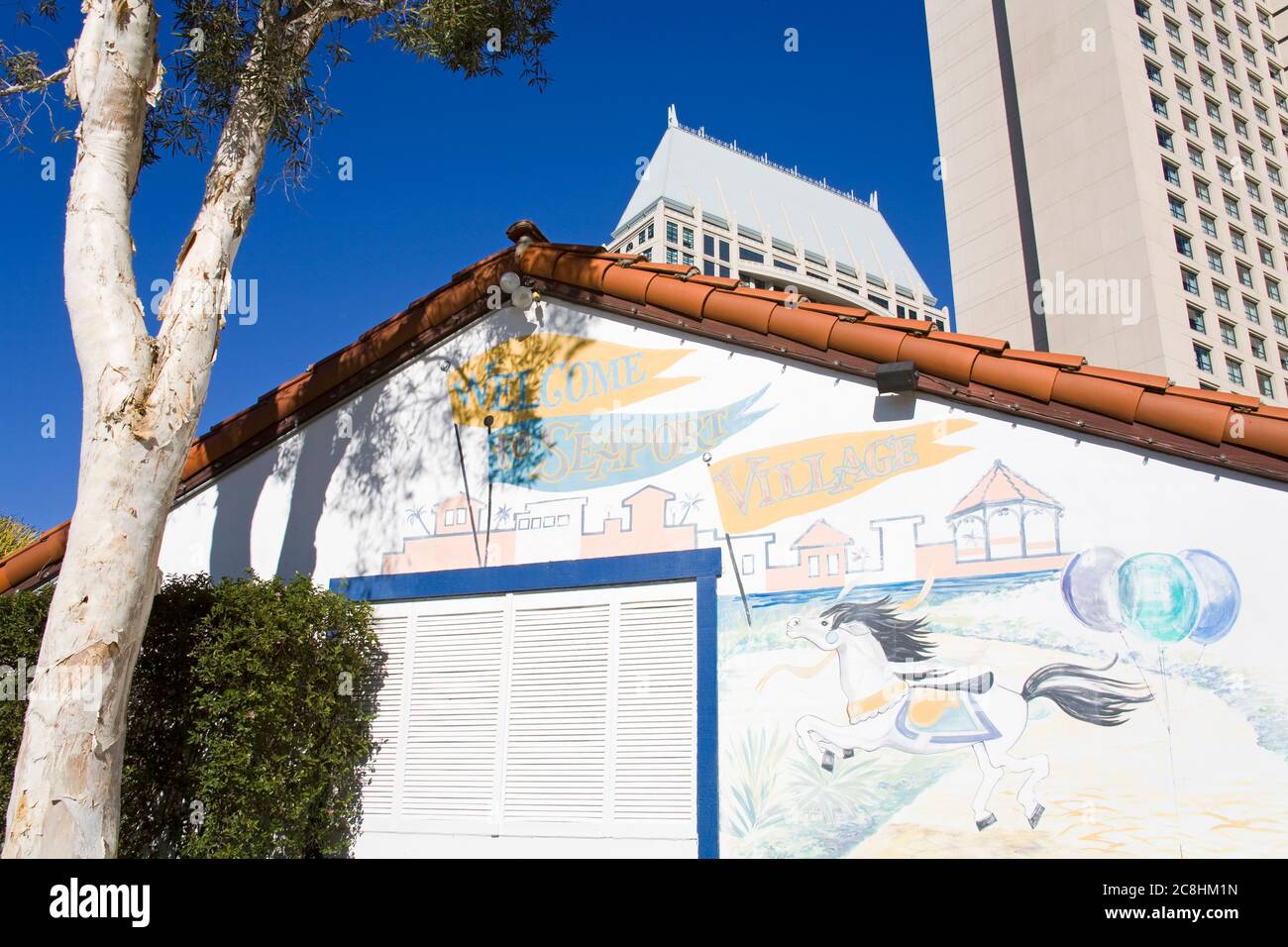 Store in Seaport Village, San Diego, California, United States Stock