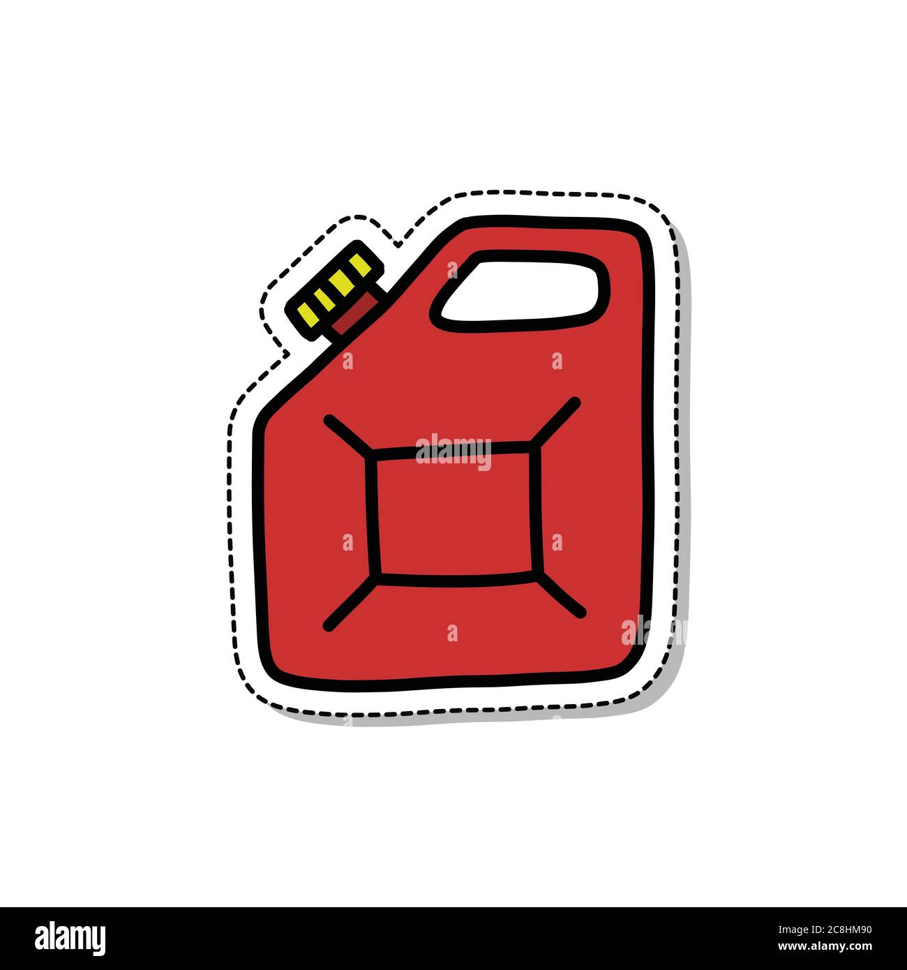 canister doodle icon, vector illustration Stock Vector