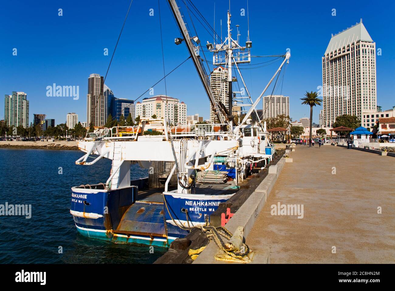 Fishing Boat in Tuna Harbor, San Diego, California, USA Stock Photo Alamy