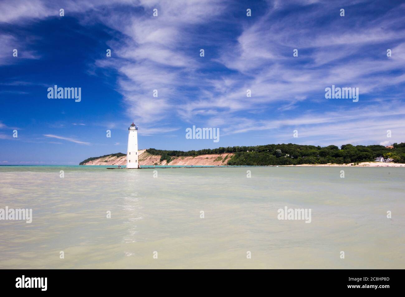 Lake Michigan at Elberta, Michigan Stock Photo Alamy