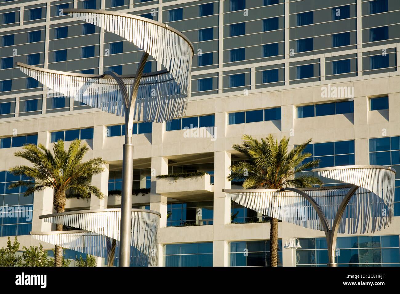 Public art outside the Hilton Hotel Bayfront, San Diego, California, United States Stock Photo