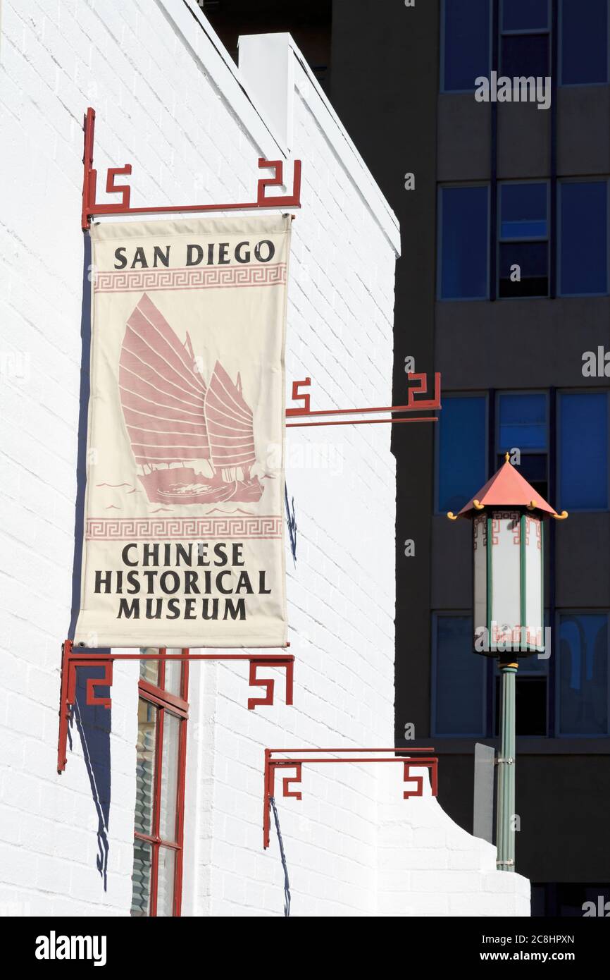 Chinese Historical Museum, Chinatown, San Diego, California, USA Stock Photo