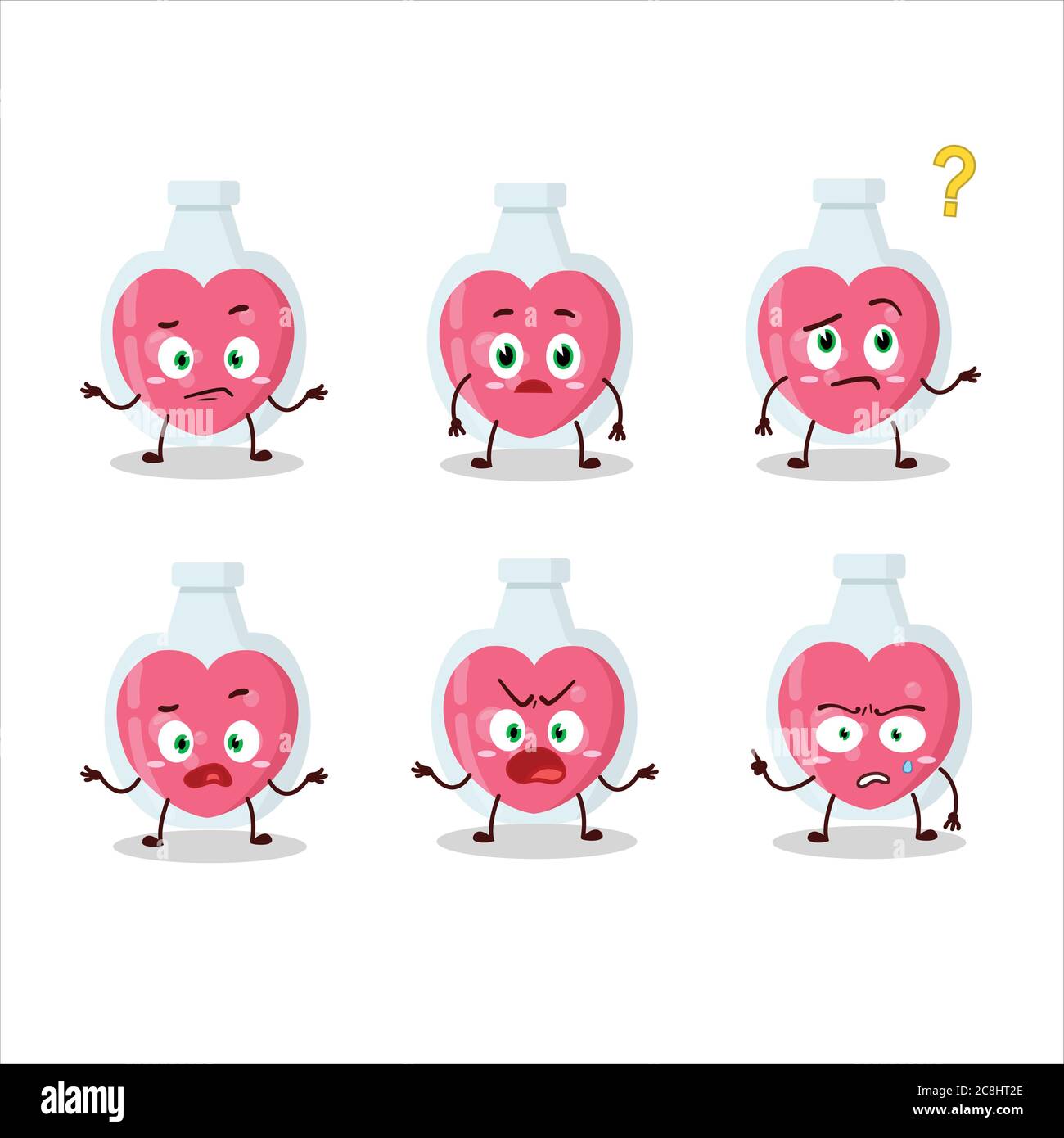 Cartoon character of love potion with what expression Stock Vector
