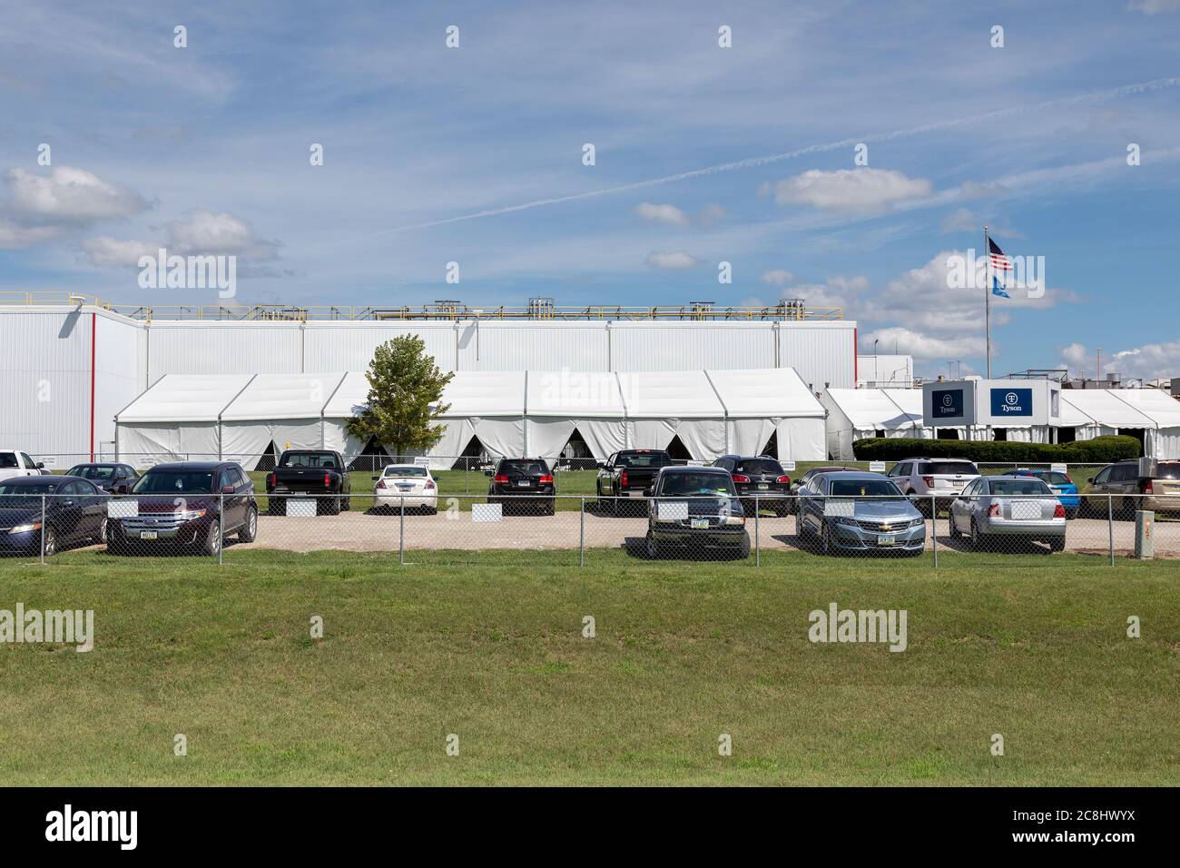 Tyson Foods pork processing plant in Columbus Junction, Iowa, USA Stock Photo Alamy