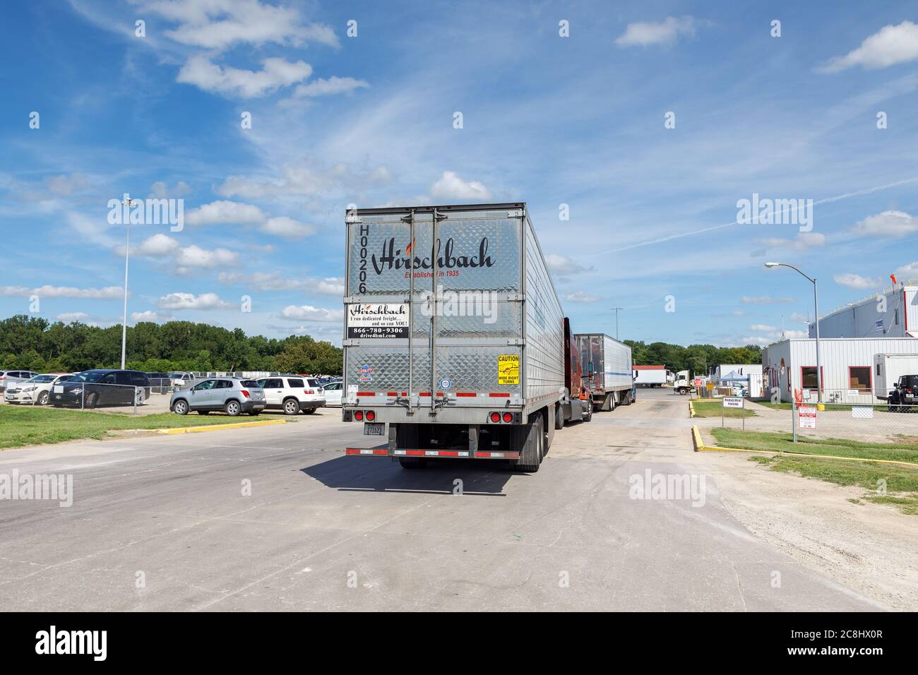 Tyson Foods pork processing plant in Columbus Junction, Iowa, USA Stock