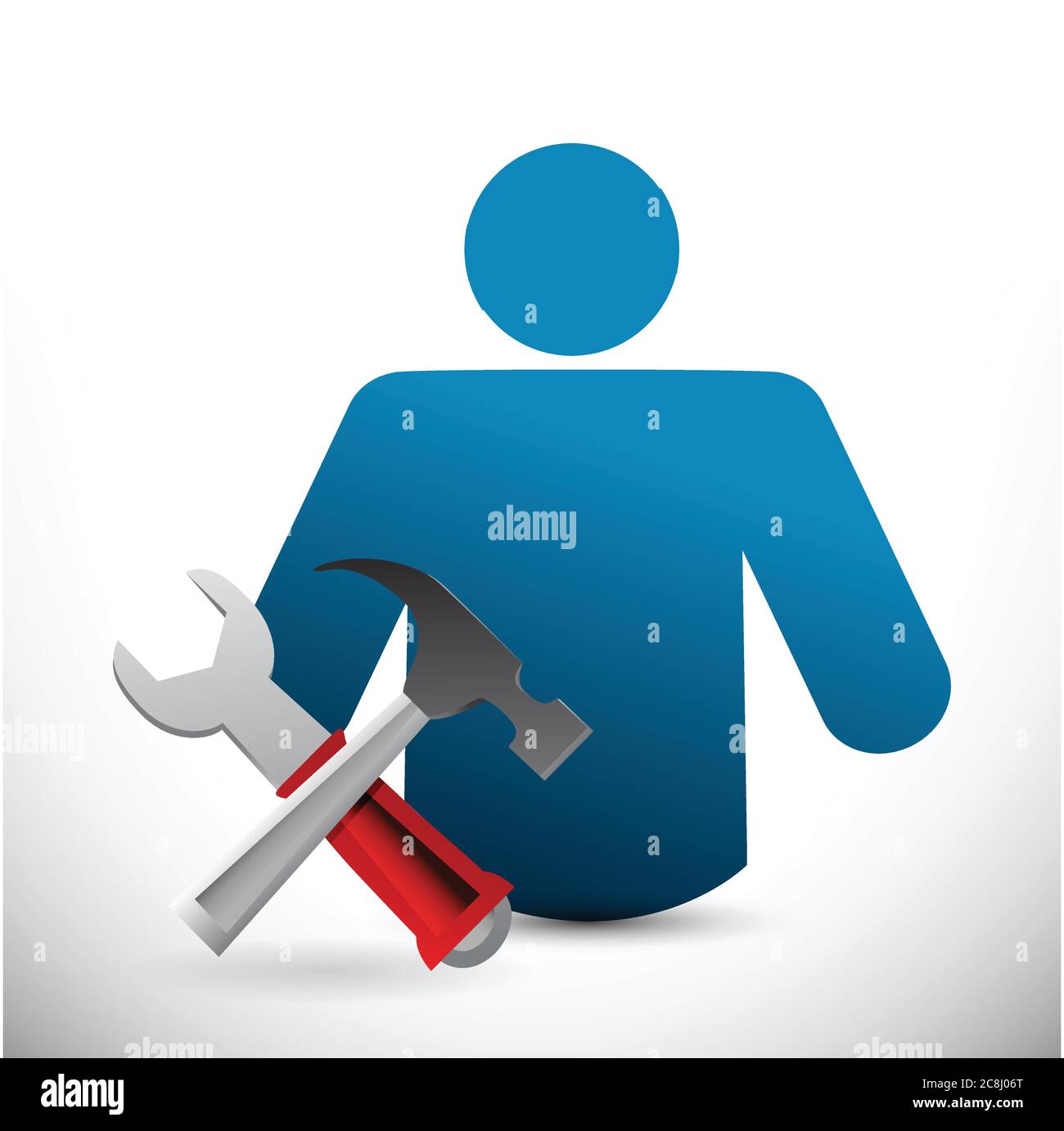 Icon and tools illustration design over a white background Stock Vector ...