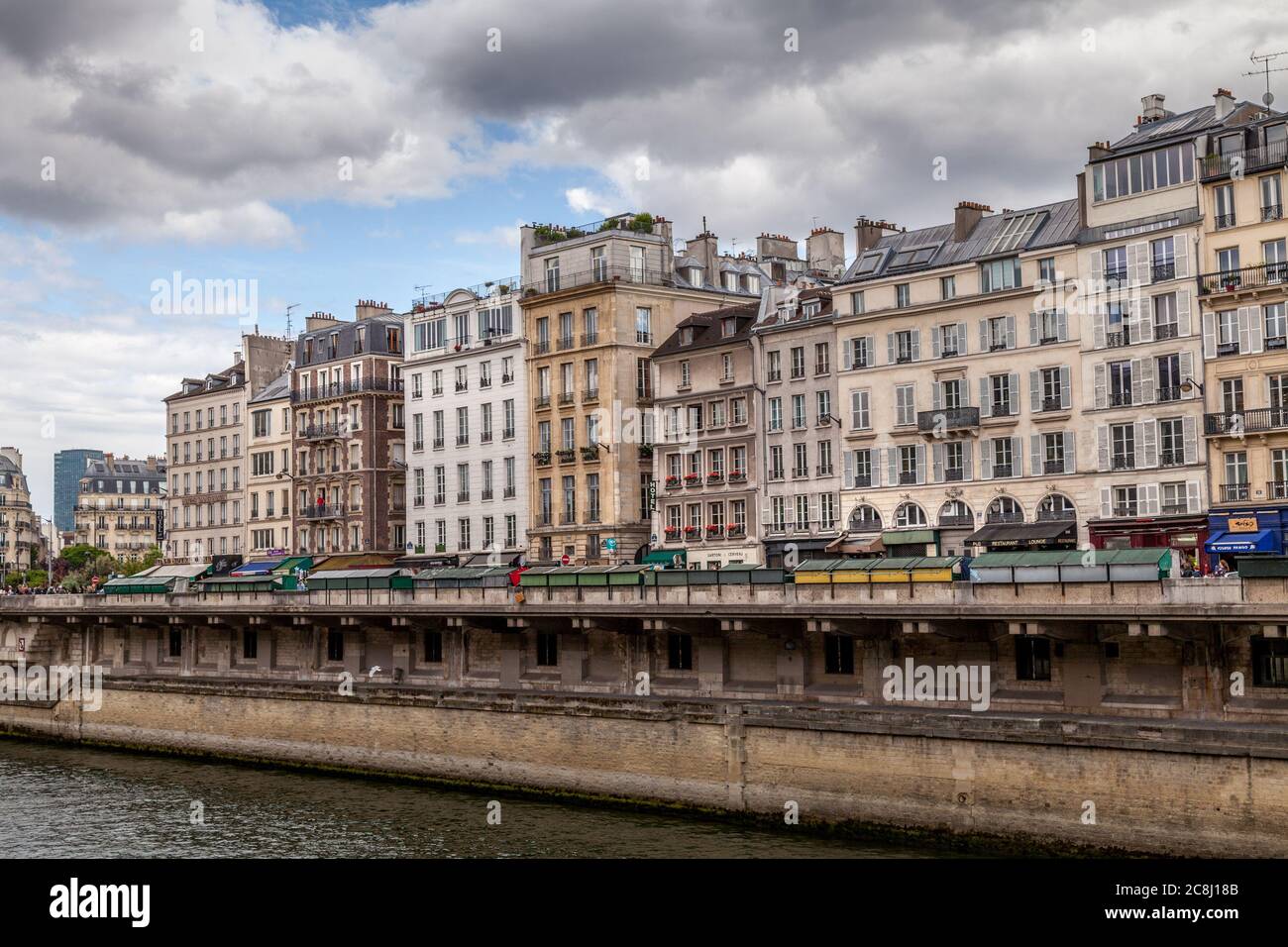 Riverside view of Paris, France Stock Photo