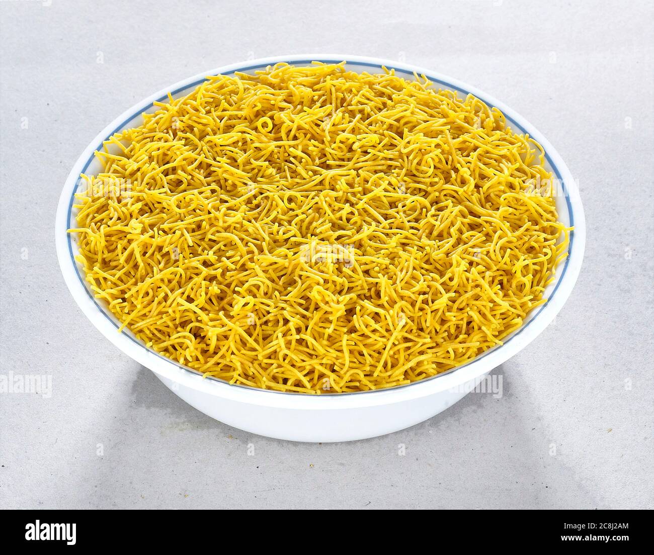 traditional indian gujrati tea time snack food namkeen sev or