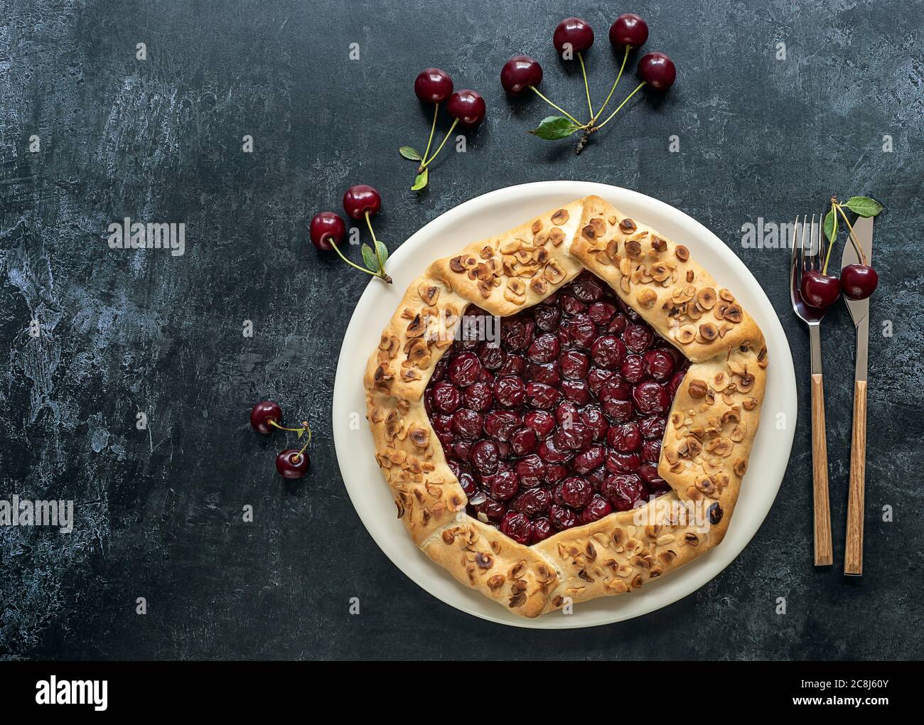 Cherry pie preparation hi-res stock photography and images - Alamy