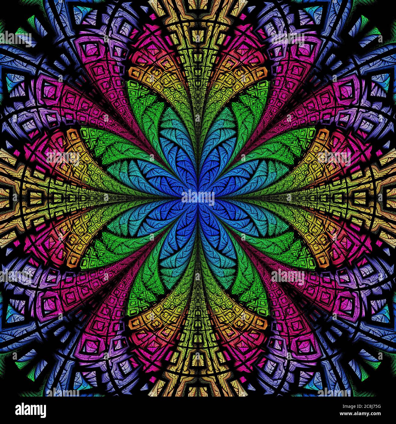 Stained Glass Abstract Hi Res Stock Photography And Images Alamy