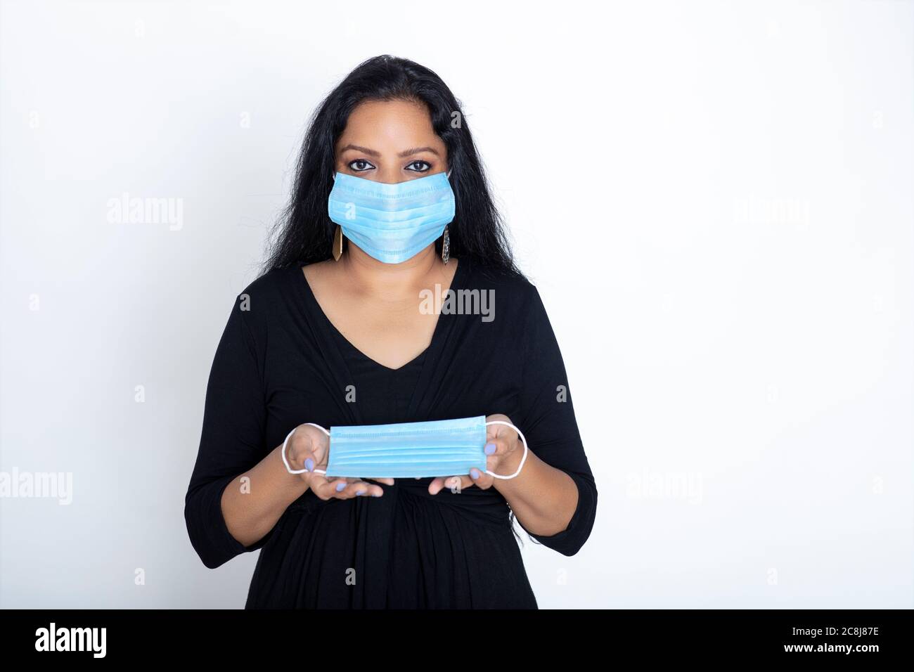 Woman wearing mask isolated hi-res stock photography and images - Alamy