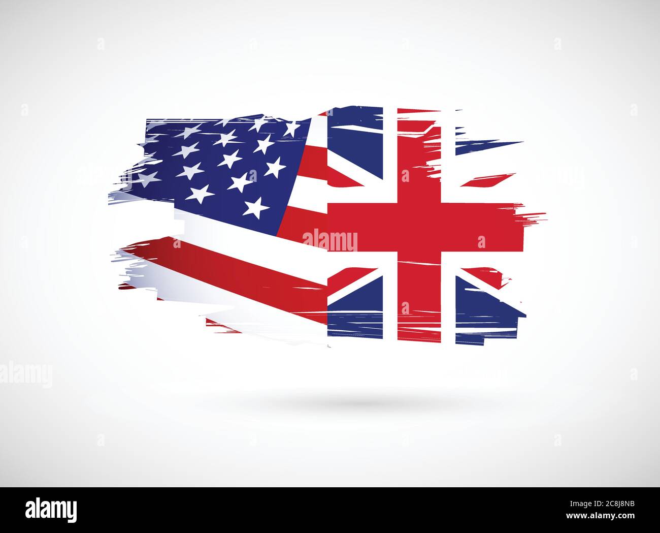 Uk and us flag Stock Vector Images - Alamy
