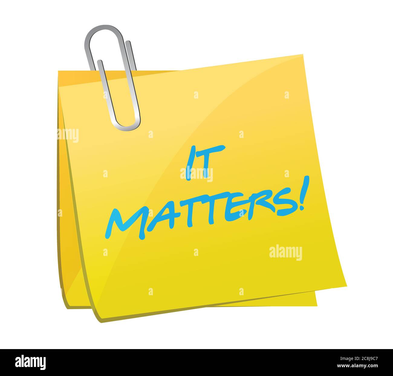 It matters post message illustration design over a white background Stock Vector