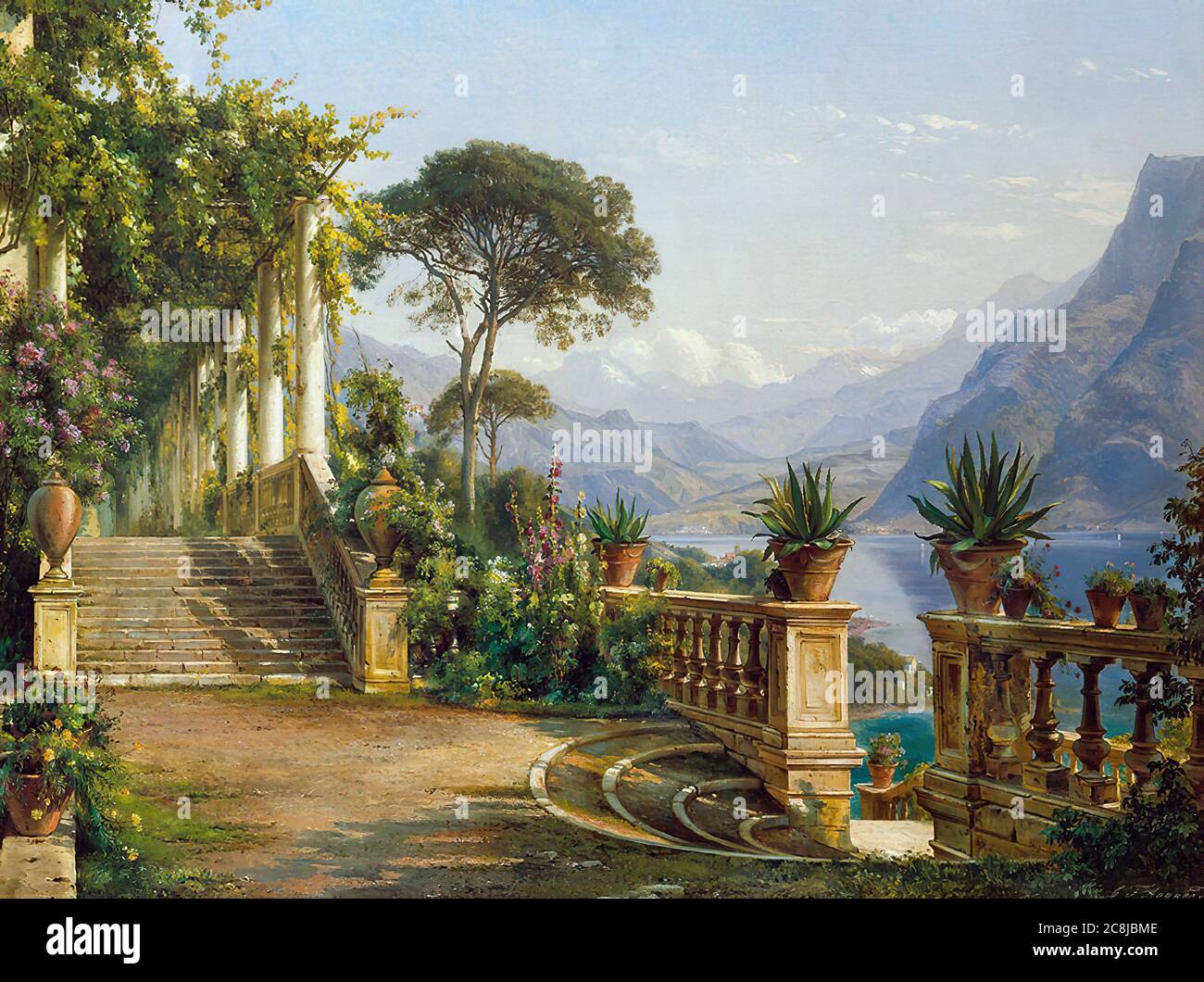 Aagaard Carl Frederik - View from the Amalfi Coast in Italy