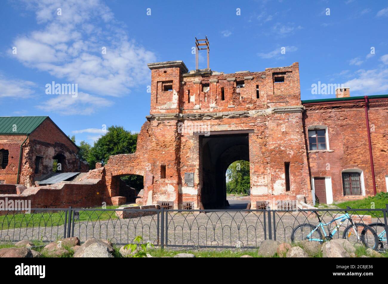 Memorial complex Brest Hero Fortress. Terespolskie gates Stock Photo ...