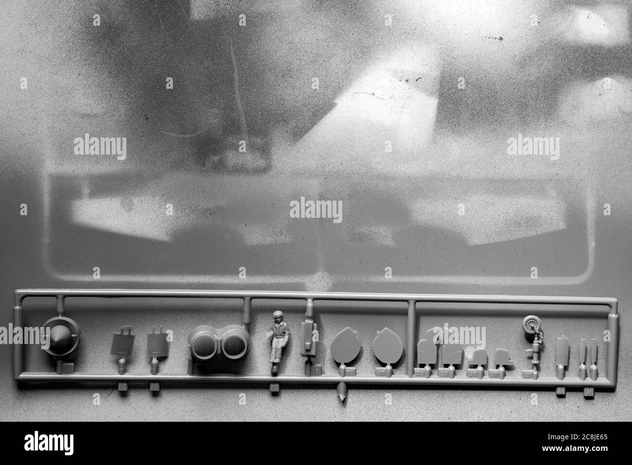 Model aircraft plastic parts Stock Photo Alamy
