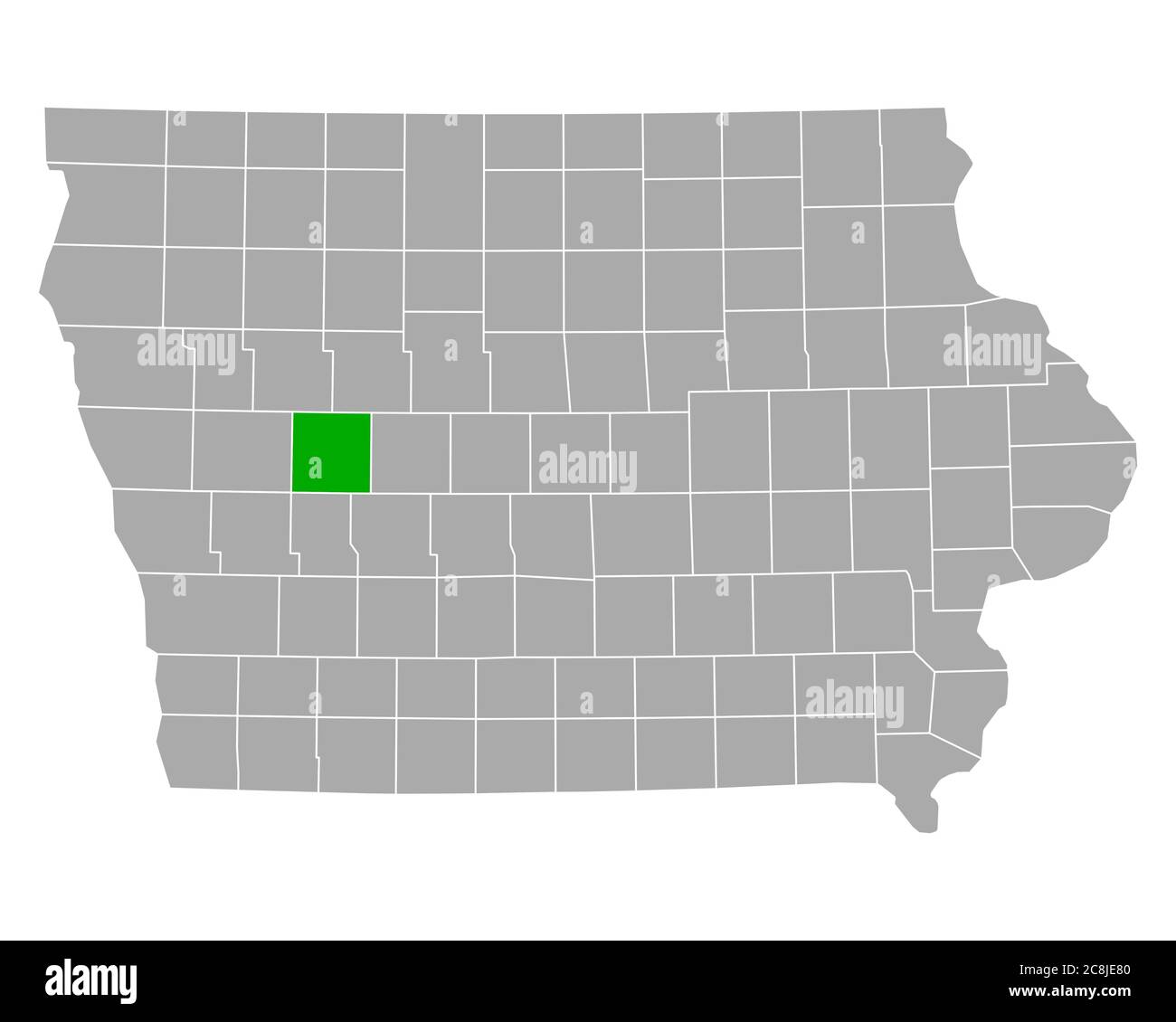 Map of carroll iowa hires stock photography and images Alamy