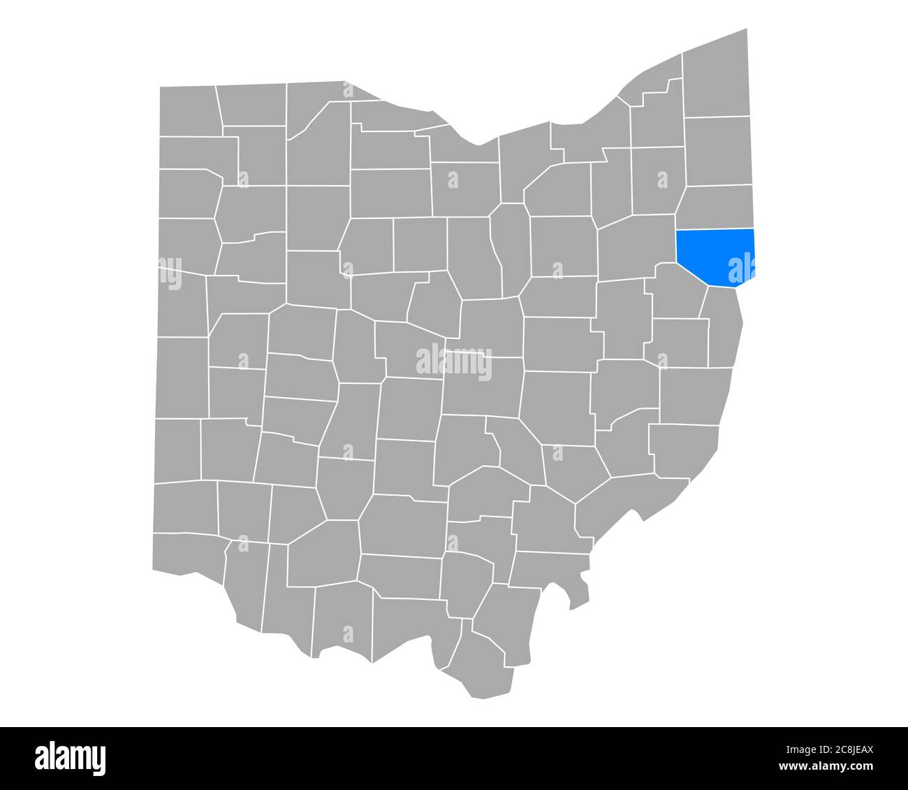 Map of Columbiana in Ohio Stock Photo Alamy