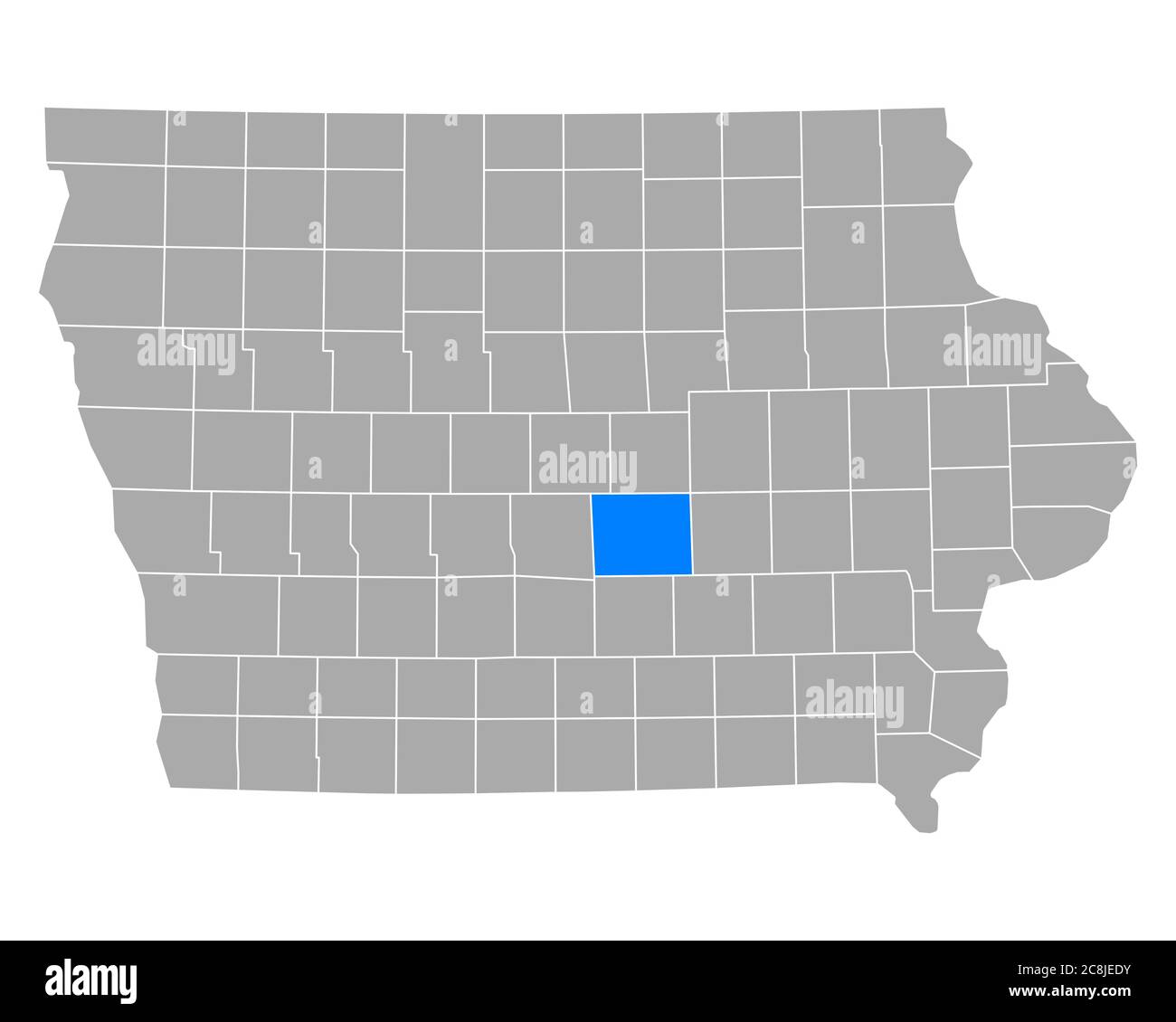 Map of Jasper in Iowa Stock Photo Alamy