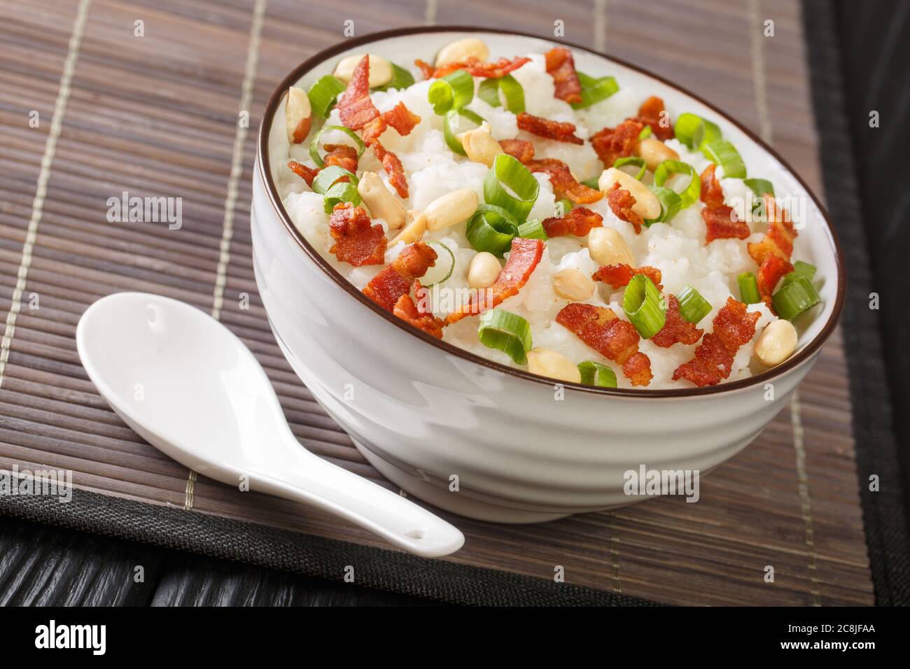 Jook congee is a type of rice porridge that's popular in many parts of ...