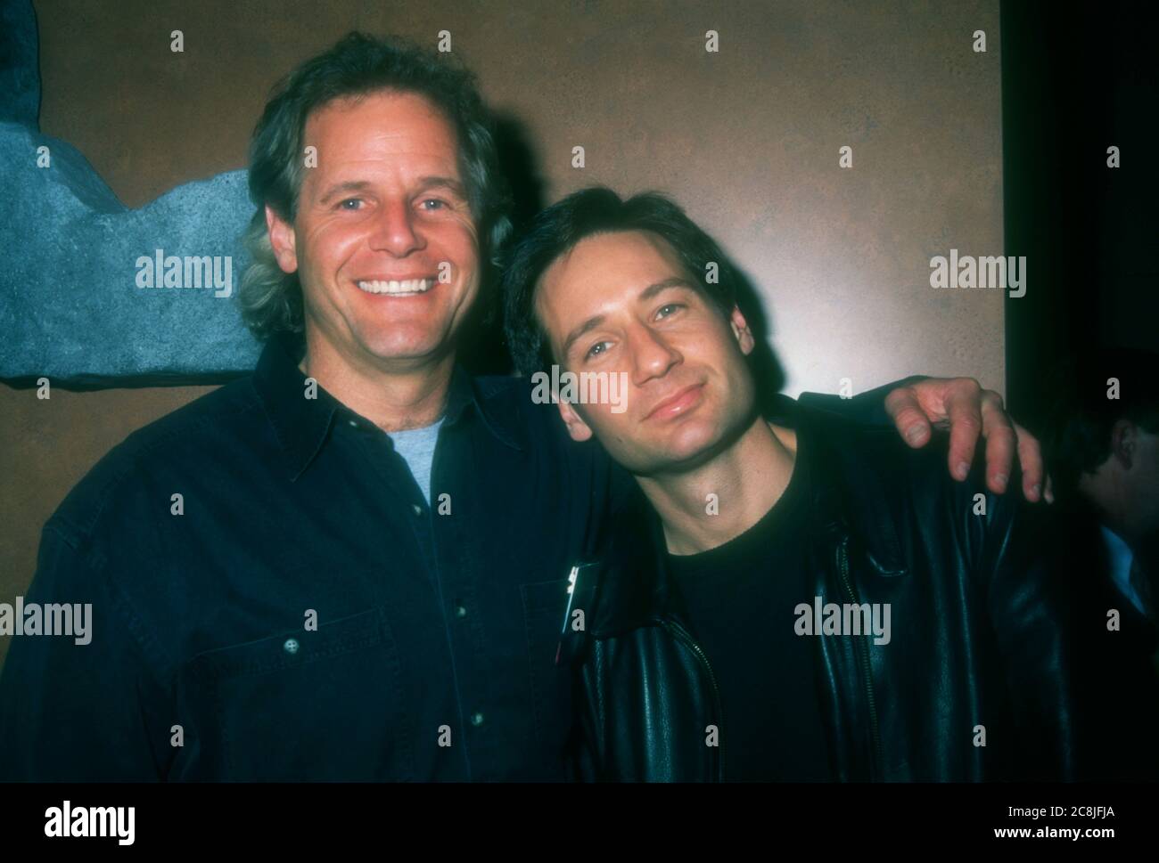 Las Vegas, Nevada, USA 23rd January 1996 Producer Chris Carter and Actor  David Duchovny attends VSDA Convention on January 23, 1996 as Las Vegas  Convention Center in Las Vegas, Nevada, USA. Photo