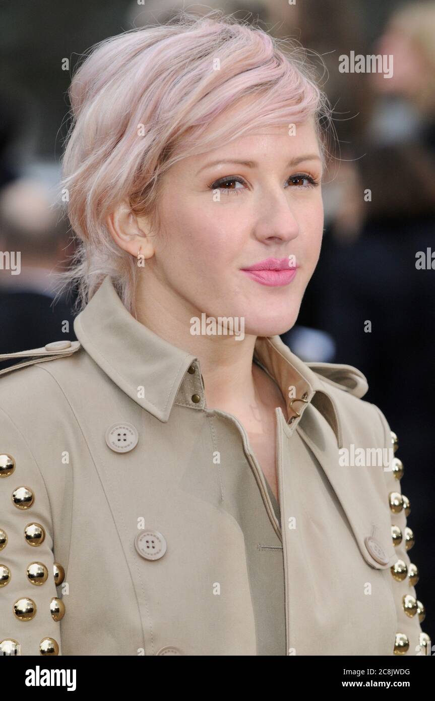 Ellie Goulding. Burberry Prorsum Fashion Show, Kensington Gardens, London. UK Stock Photo