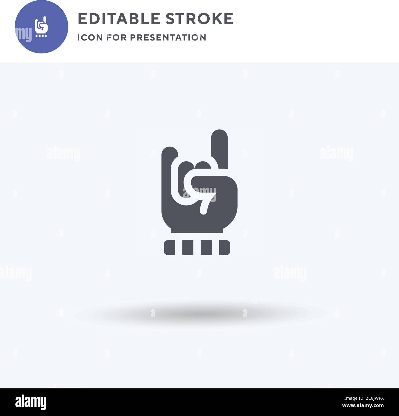 Hand Sign icon vector, filled flat sign, solid pictogram isolated on ...