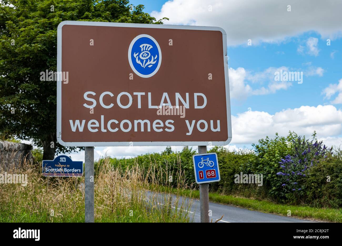 Scotland you sign on B6461, Scottish Borders, Scottish English