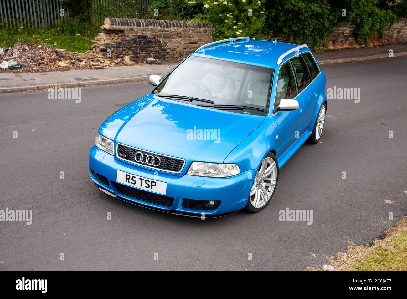 Audi RS6 Avant parked on an urban side street Stock Photo