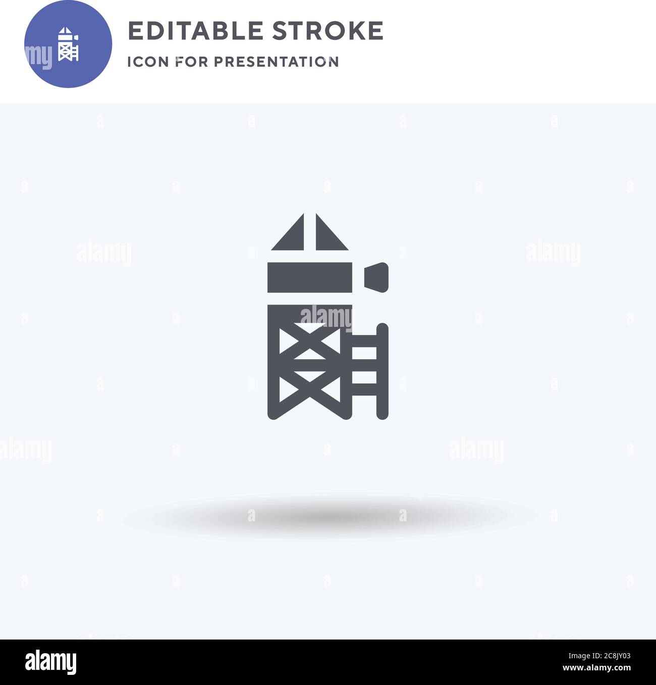 Observation icon vector, filled flat sign, solid pictogram isolated on ...