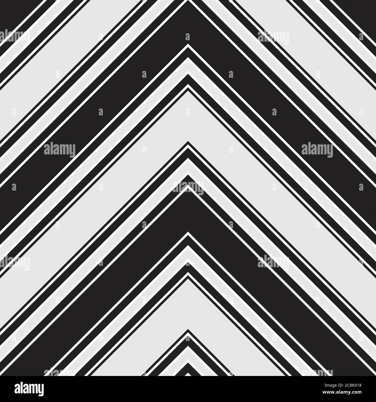 Black and white Chevron diagonal striped seamless pattern background ...