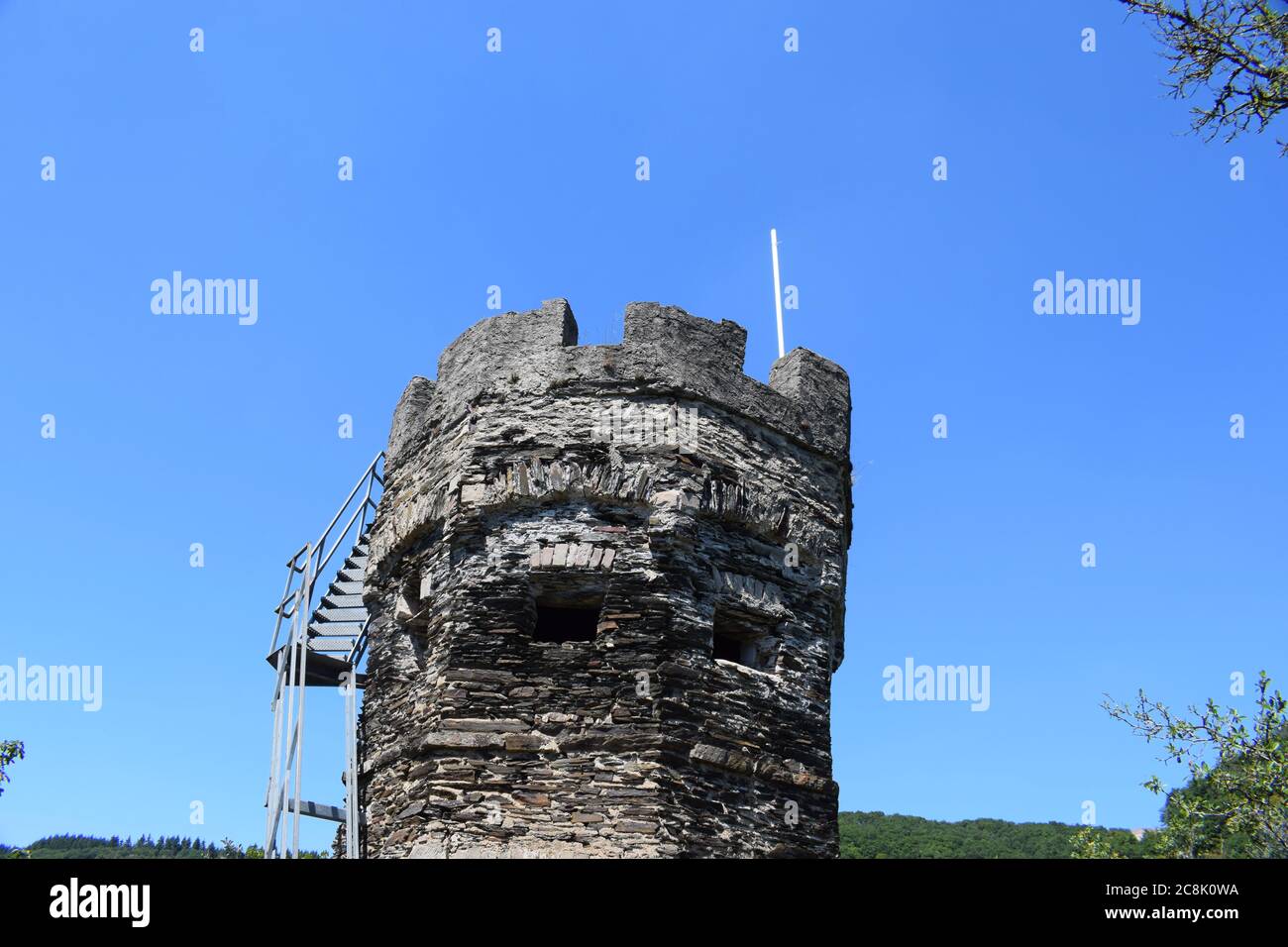 ruin of the Entersburg Stock Photo