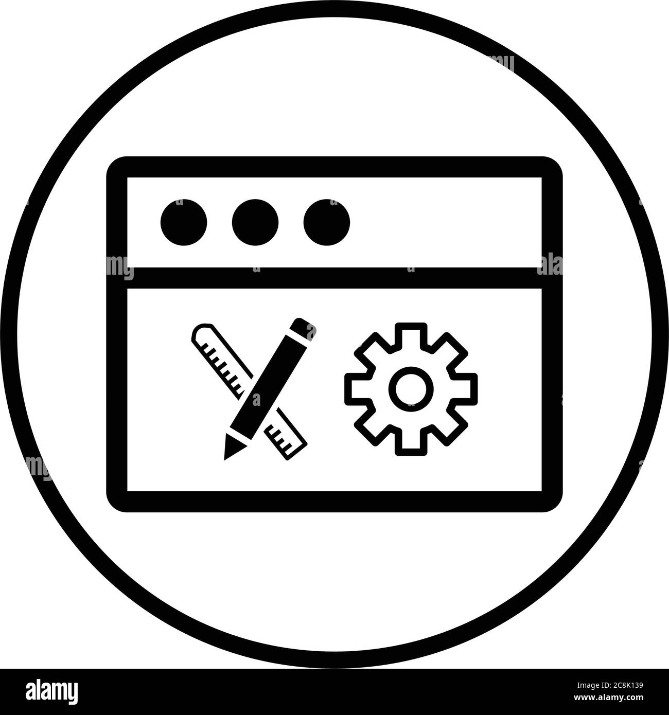 Design And Development Icon. Perfect use for print media, web, stock ...