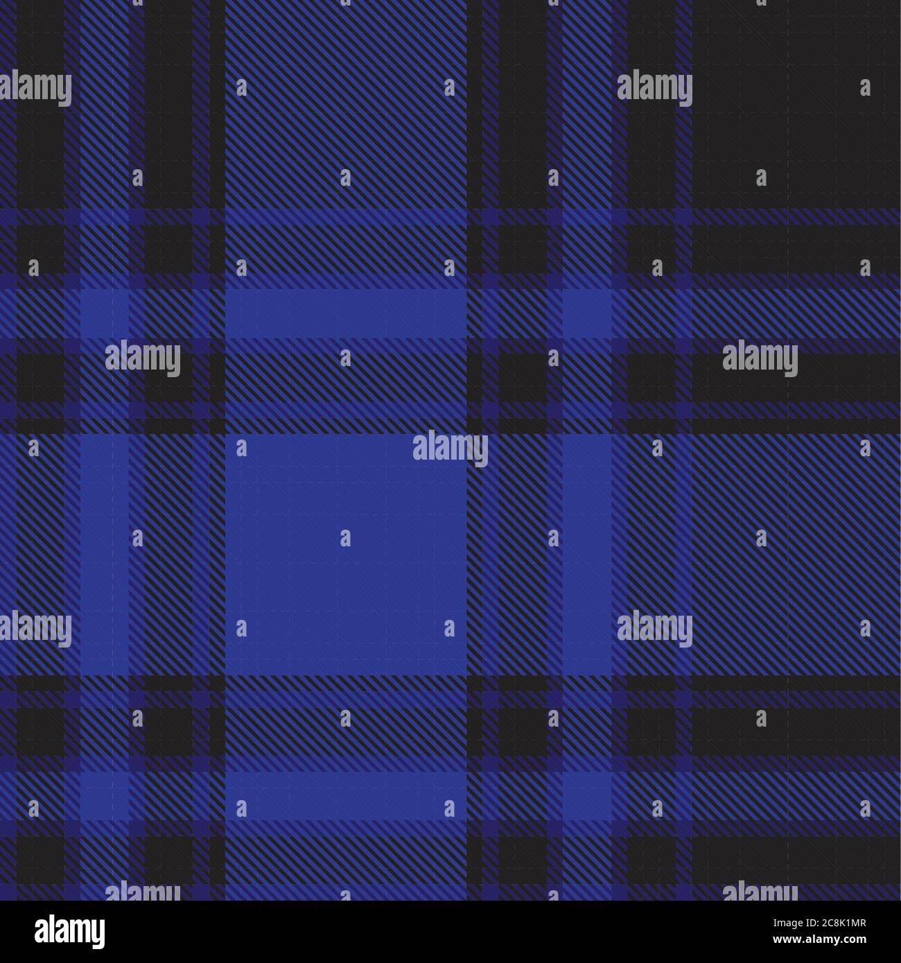 Blue Glen Plaid textured seamless pattern suitable for fashion textiles