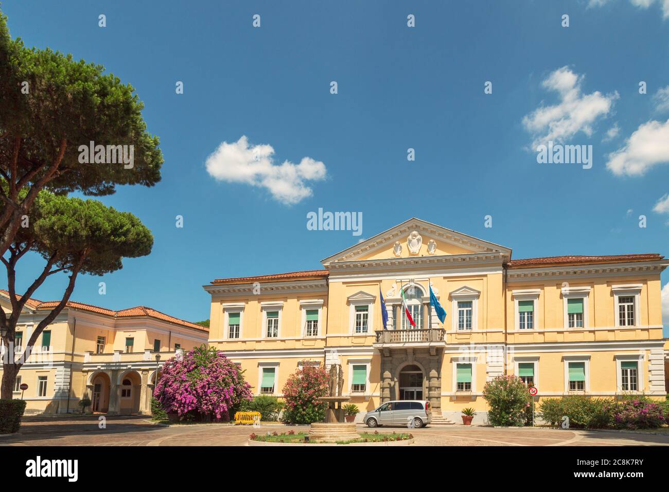 Rome, Italy - July 25, 2020: Headquarters of the Lazzaro Spallanzani National Institute for Infectious Diseases in Rome, Italy Stock Photo